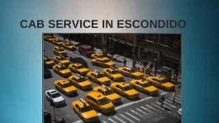 Cab Service in Escondido