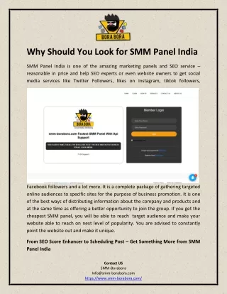 Why Should You Look for SMM Panel India