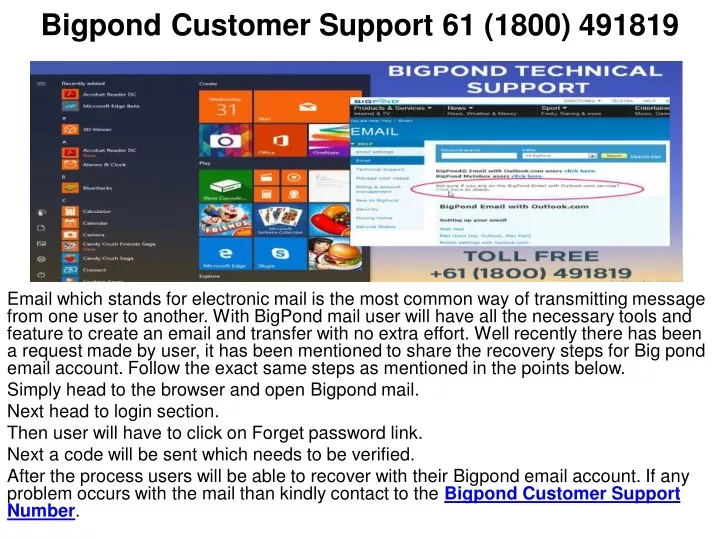 bigpond customer support 61 1800 491819