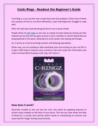 Readout the Beginner's Guide