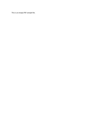 this is an empty pdf sample file