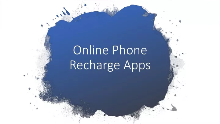 online phone recharge apps