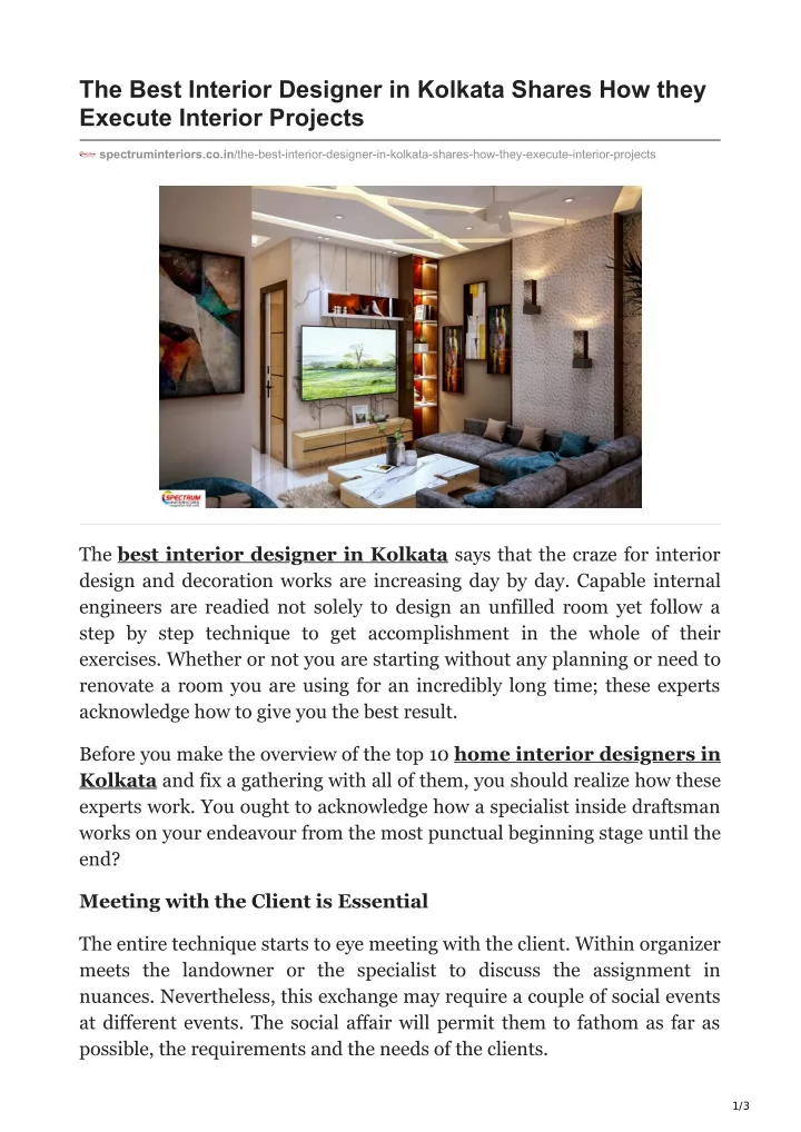 the best interior designer in kolkata shares