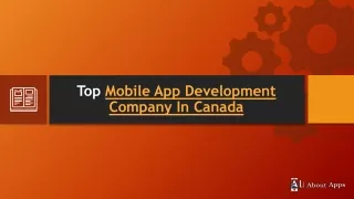 Mobile App Development Company In Canada