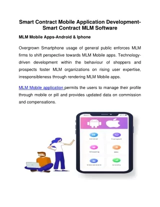 smart contract mobile application development