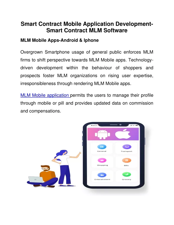 smart contract mobile application development