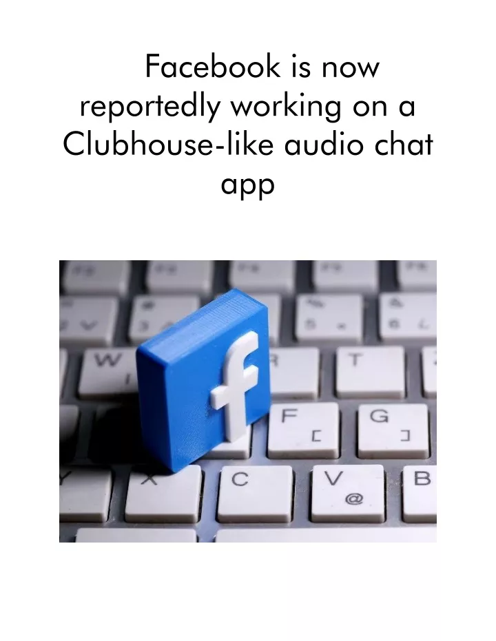 facebook is now reportedly working on a clubhouse