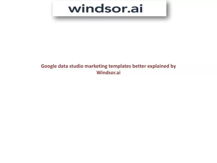 google data studio marketing templates better
