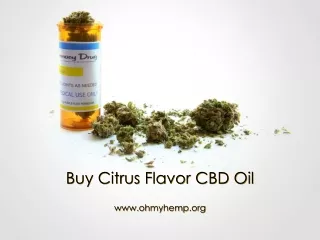 Buy Citrus Flavor CBD Oil - www.ohmyhemp.org