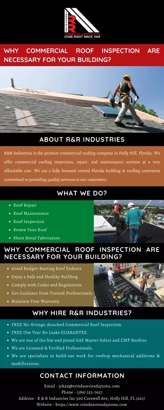 why commercial roof inspection are necessary