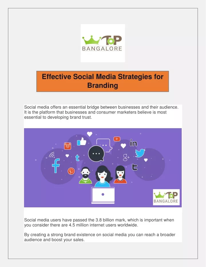 effective social media strategies for branding