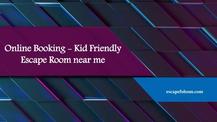 online booking kid friendly escape room near me