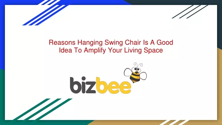 reasons hanging swing chair is a good idea to amplify your living space