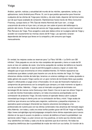 yoigo an lisis opini n noticias y actualidad