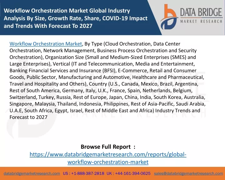 workflow orchestration market global industry