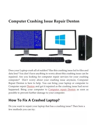 Computer No Boot Device Found Repair Denton