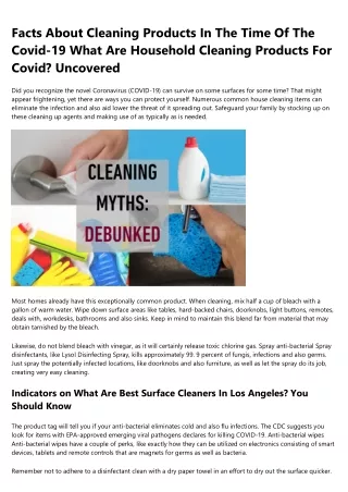 11 Ways to Completely Ruin Your Covid cleaning Los Angeles