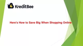Here's How to Save Big When Shopping Online