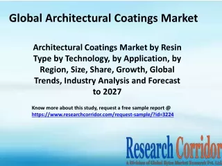 Architectural Coatings Market by Resin Type by Technology, by Application, by Region, Size, Share, Growth, Global Trends