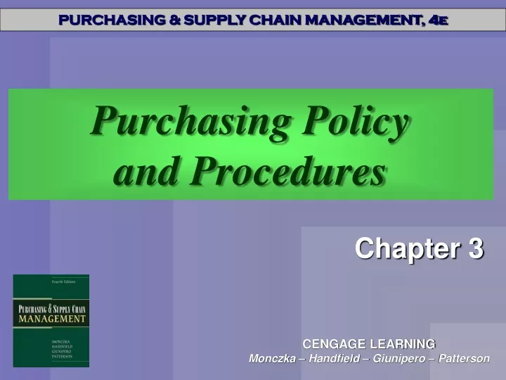 purchasing policy and procedures