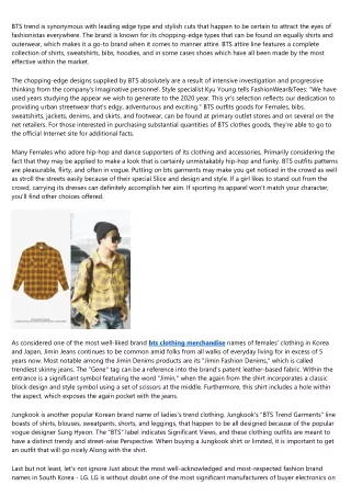 bts trend is synonymous with leading edge type