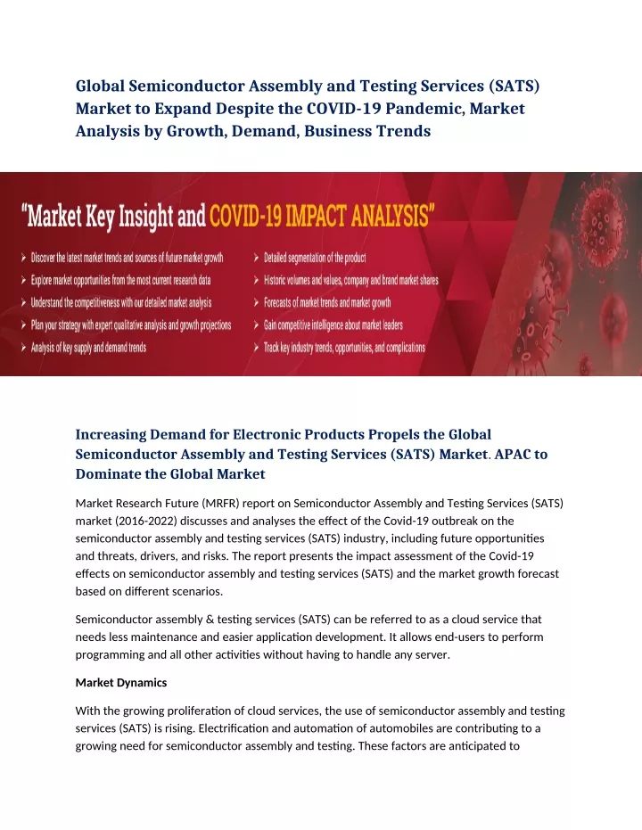 global semiconductor assembly and testing