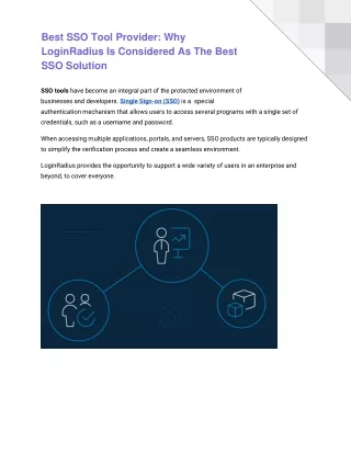 best sso tool provider why loginradius