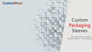 custom packaging sleeves