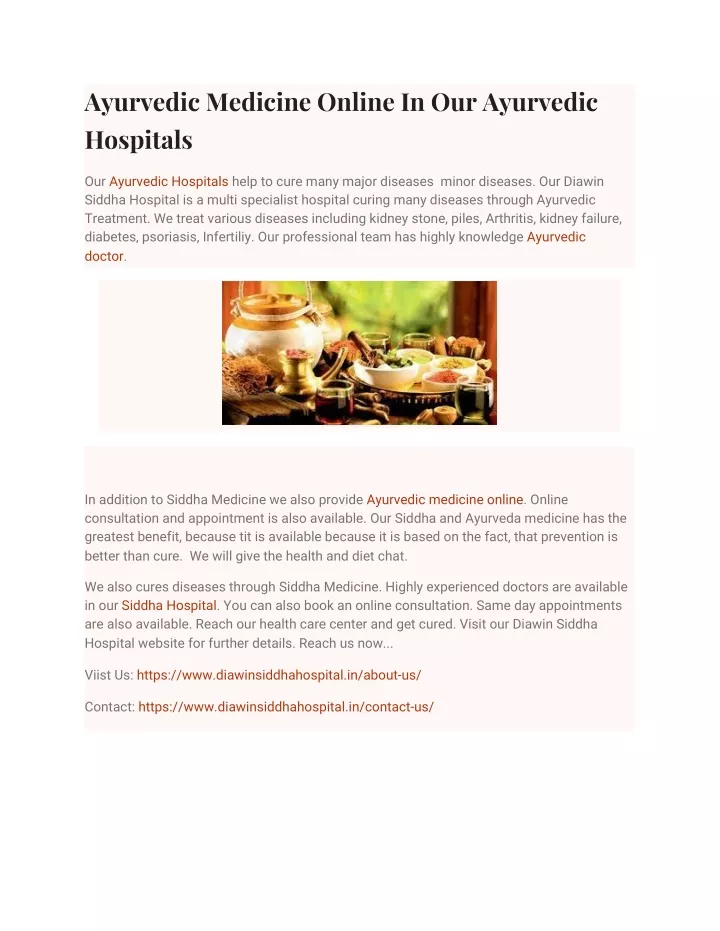 ayurvedic medicine online in our ayurvedic