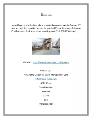 home mega com is the best place provides houses