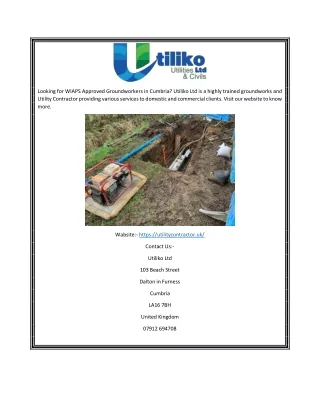 looking for wiaps approved groundworkers