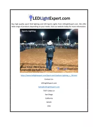 buy high quality sport field lighting
