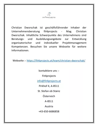 christian dworschak ist gesch ftsf hrender