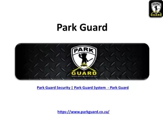 Manual Columns - Park Guard