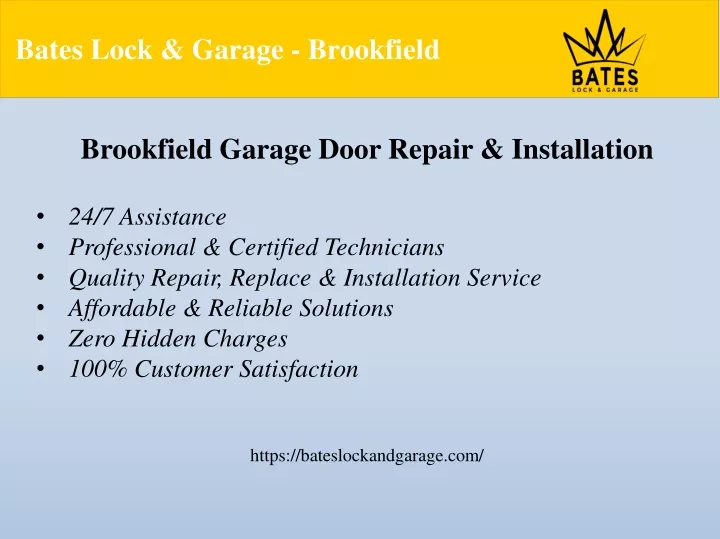 bates lock garage brookfield