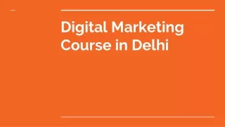 Digital Marketing Course in Delhi