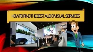 how to find the best audio visual services