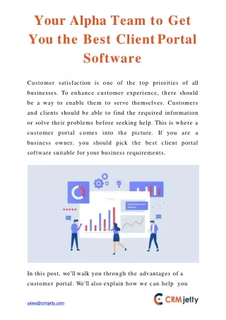 your alpha team to get you the best client portal software