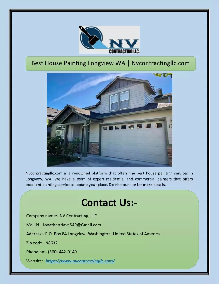 best house painting longview wa nvcontractingllc