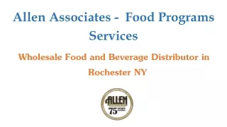 Wholesale Food and Beverage Distributor in Rochester NY