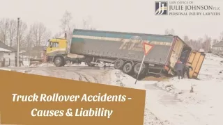Truck Rollover Accidents - Causes & Liability