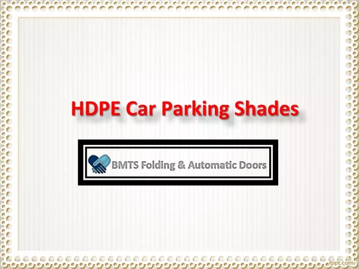 hdpe car parking shades