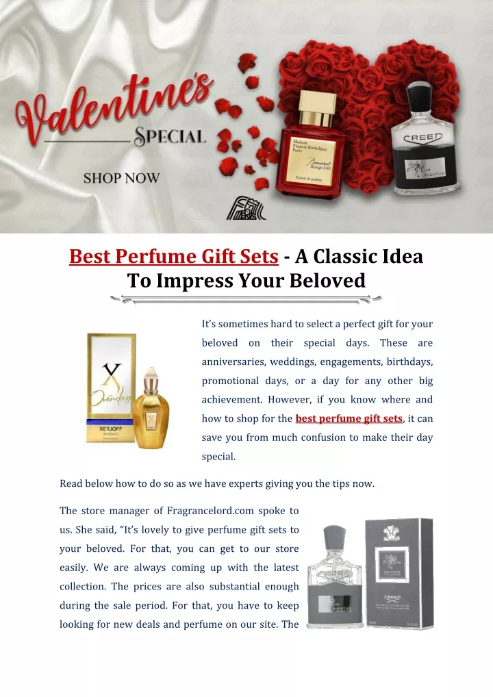best perfume gift sets a classic idea to impress