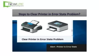 steps to clear printer in error state problem