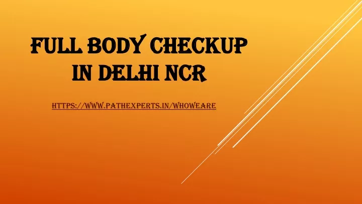 full body checkup in delhi ncr