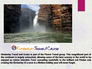 When is the best time to cruise the Kimberley