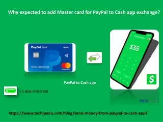 why expected to add master card for paypal