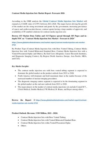 contrast media injection sets market report