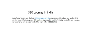 seo copmay in india