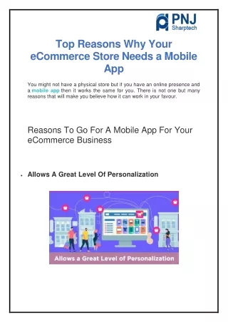 top reasons why your ecommerce store needs